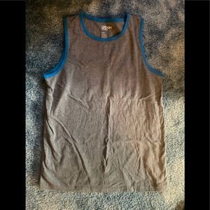 No sleeve shirt grey & blue boys